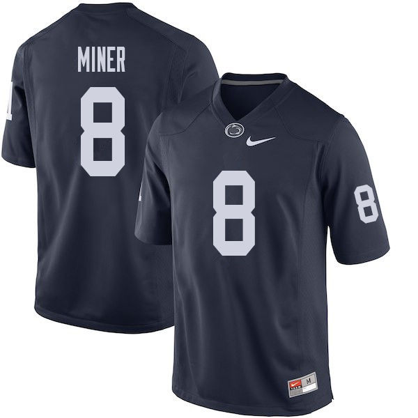 NCAA Nike Men's Penn State Nittany Lions Jordan Miner #8 College Football Authentic Navy Stitched Jersey XRA8898MZ